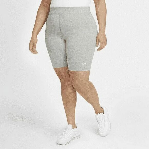 Nike Women's Mid-Rise Bike Shorts Grey 3X NWT - Picture 1 of 9